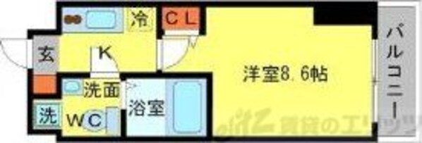 SERENiTE江坂四番館の物件間取画像